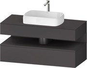 Duravit Qatego dulap 120x55x60 cm sub chiuveta pe perete grafit QA4732049490010