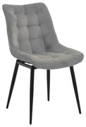 Scaun Bucatarie/Dining Vaskos Catifea Gri