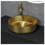 BATH DELUXE 06-040-16-70-00 - Lavoar pentru blat LJORDAL, diametru 40 cm, oțel/alamă