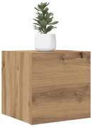 vidaXL Dulapuri TV montaj perete 2 buc. stejar artizanal 30,5x30x30 cm