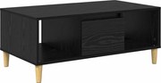 vidaXL Masă de cafea Stejar Negru 90 x 50 x 26.5 cm Lemn compozit
