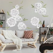 INSPIO Tapet cu flori - Bujori albi