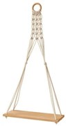 Polita de perete MACRAME 30x59,5 cm, bej