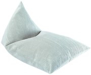 Fotoliu puf pentru copii verde mentă cu tapițerie din catifea reiată Big Lounger – Wigiwama