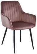 Scaun Bucatarie/Dining Sorenna Catifea Roz
