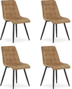 Set 4 Scaune Bucatarie/Dining Spirit Catifea Maro