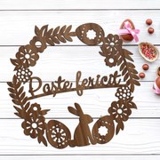 DUBLEZ | Coroniță pentru ușă - Paște fericit