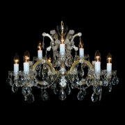 Lustra Maria Theresa cu 9 brate, cristal Bohemia L14 232/09/1; F wide