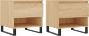 vidaXL Mese de cafea 2 buc. stejar sonoma 50x46x50 cm lemn compozit
