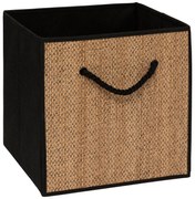 Recipient textil pentru depozitarea STEMY, cu mânere, 31 x 31 x 31 cm, negru