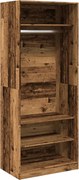 vidaXL Șifonier, lemn vechi, 80x50x200 cm, lemn prelucrat