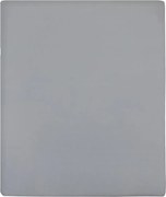 vidaXL Cearșaf de pat cu elastic, gri, 160x200 cm, bumbac