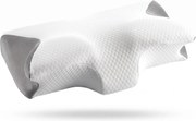 Fata de perna ergonomica Tencel, 60x40x12 cm, Alb