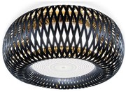 Plafoniera design Art Deco unicat realizat manual Kalatos negru/auriu