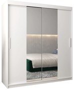 Dulap de haine 180 cm Toki 1 (alb mat + alb mat). 1064915