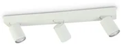 Plafoniera cu 3 spoturi directionabile RUDY PL3 BIANCO 229065 IDL