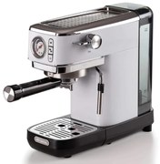 Espressor manual Ariete ESPRESSO SLIM MODERNA 1381/14, 1300W, 15 bar, 1.1 L, Cafea macinata si doze ESE, Alb