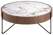 Masuta de cafea deosebita design LUX Walnut-Marble
