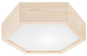 Plafonieră HEX NATURAL 1xE27/60W/230V d. 32 cm pin