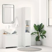 vidaXL Dulap de baie, alb, 30x30x183,5 cm, lemn prelucrat