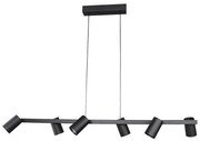 Lustra suspendata cu 6 spoturi SAL negru MA-8298