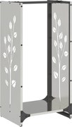 vidaXL Suport pentru lemne de foc 40x30x80 cm oțel inoxidabil