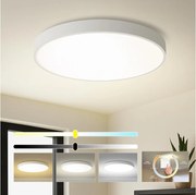 Brilagi - Plafonieră LED POOL, 100 W, 230 V, 3000/4500/6000 K, Ø 80 cm, alb