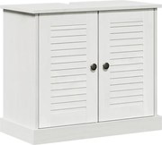 vidaXL Dulap de chiuvetă cu raft VIGO Alb și Alb Antic 68 x 34 x 59 cm