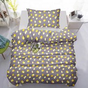 Lenjerie de pat din bumbac Culoare gri, LEMON