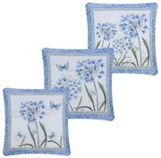 Set fețe de pernuță ALBĂSTRELE 3 buc 40 x 40 cm