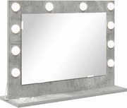 vidaXL Oglindă de toaletă Dreptunghiular Gri din beton 60 x 45 x 18 cm