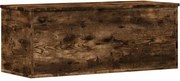 vidaXL Cutie de depozitare, stejar fumuriu, 90x35x35 cm lemn prelucrat