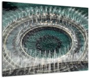 Tablou pe sticlă cu fântănă arteziană (70x50 cm)