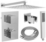 Mexen Cube DR02 set de duș încastrat cu duș de ploaie 25 cm, crom - 77502DR0225-00