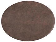 Suport farfurie din imitație de piele ZicZac Troja, 33 x 45 cm, maro închis