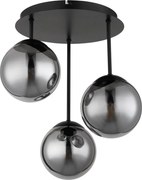 Globo 47441-3S - Lustru aplicat HARMON 3xE14/25W/230V negru