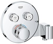 Grohe Grohtherm SmartControl Baterie dus cu termostat cu 2 iesiri si suport, rotunda