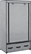 vidaXL Șifonier, gri, 87 x 49 x 159 cm, material textil
