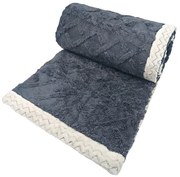 Pătură gri din sherpa 150x200 cm Island – My House