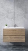 Catania || Sonoma Dulap de baie cu lavoar 60cm