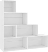 vidaXL Bibliotecă/Separator cameră, alb, 155x24x160 cm, lemn prelucrat