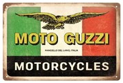 Placă metalică Moto Guzzi - Motorcycles Italia