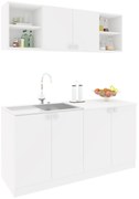 Set Bucatarie Sena, Alb, L 160 cm