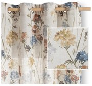 Draperie crem 135x250 cm Flosi – Restilo