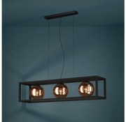 Lustră pe cablu Eglo 390091 CORDOBA 3xE27/40W/230V cupru/negru