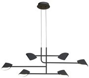 Lustra LED suspendata design modern CAPUCCINA 45W negru