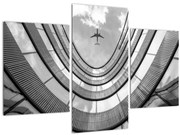 Tablou - Avionul deasupra clădirii (90x60 cm)