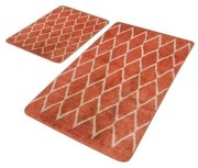 Covorașe de baie teracotă 2 buc. din catifea 60x100 cm – Mila Home