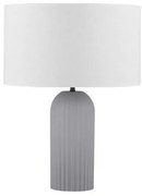Veioza/Lampa de masa decorativa AMMOS alb/gri