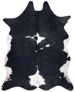 Covor Artificial Cowhide, Vaca G5070-3 negru alb din piele